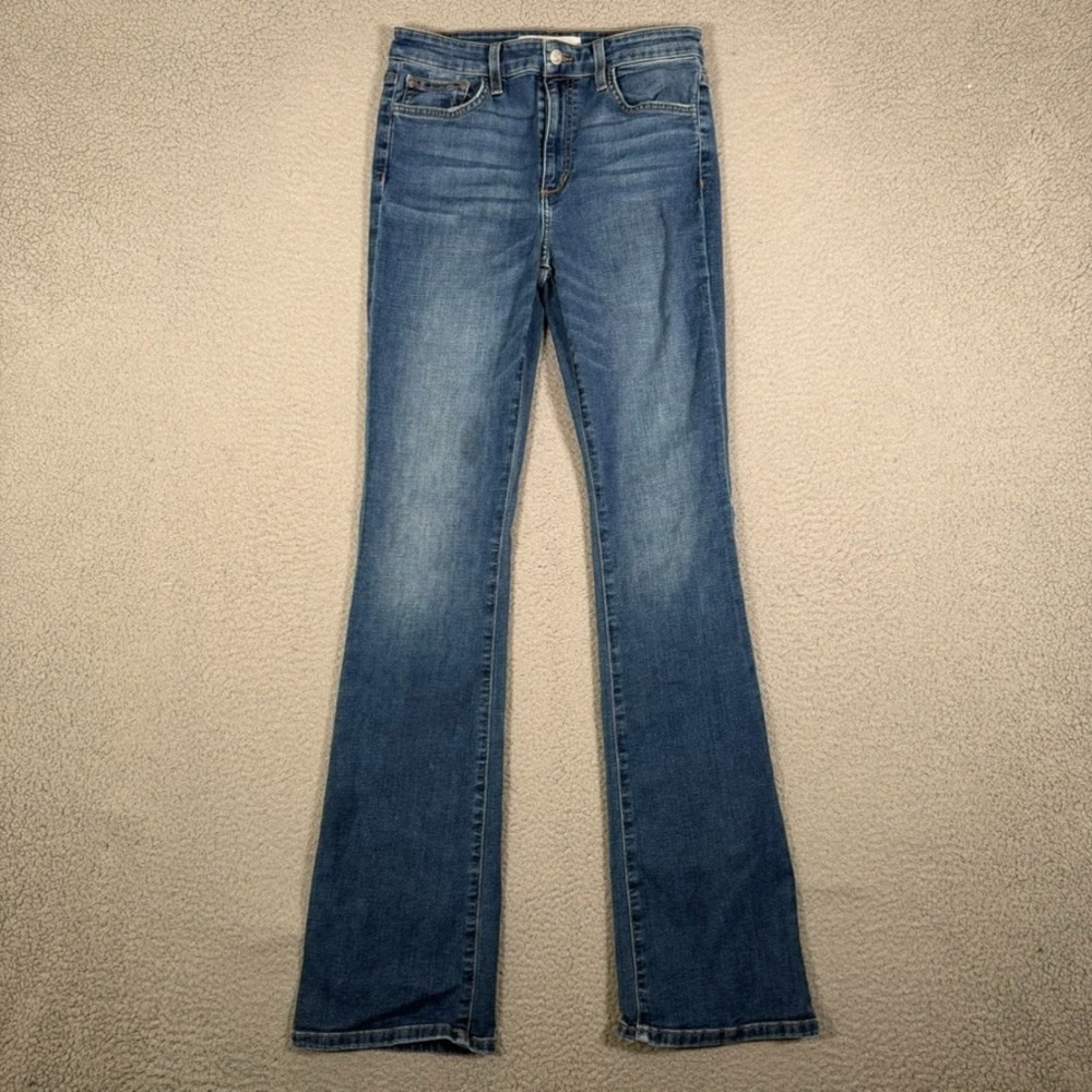 Joe's Jeans Womens 29x34 Blue High Rise Bootcut Stretch Denim Casual Preppy Logo